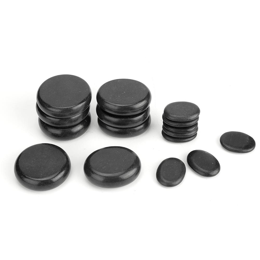 16pcs/set Hot Spa Massage Stone Set Heated Basalt Body Massage Rock Kit