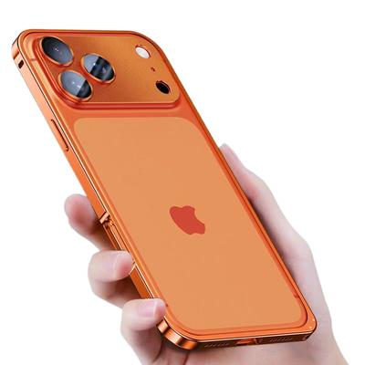 Luxus Aluminium Bumper Kameraschutz Metall Handyhülle Für iPhone 17 16 15 14 13 12 Pro Max Stoßfest Klar Matt PC Abdeckung
