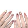 Handmade Nail Art Finished Fake Nail Patch Japanese Style Xiaoxiangfeng Hand-painted Pink Cute Bear
