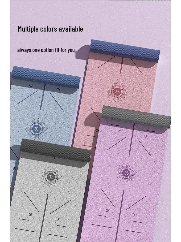 TPE Extra Long, Wide & Thick Non-Slip Odorless Yoga Mat - Shock-Absorbing Fitness Pad