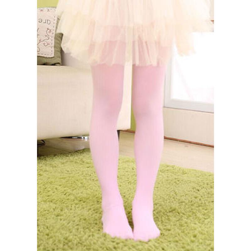Frühlings- & Sommer-Weiße Samt-Strumpfhosen für Mädchen - Basisschicht Tanzsocken für Schüler