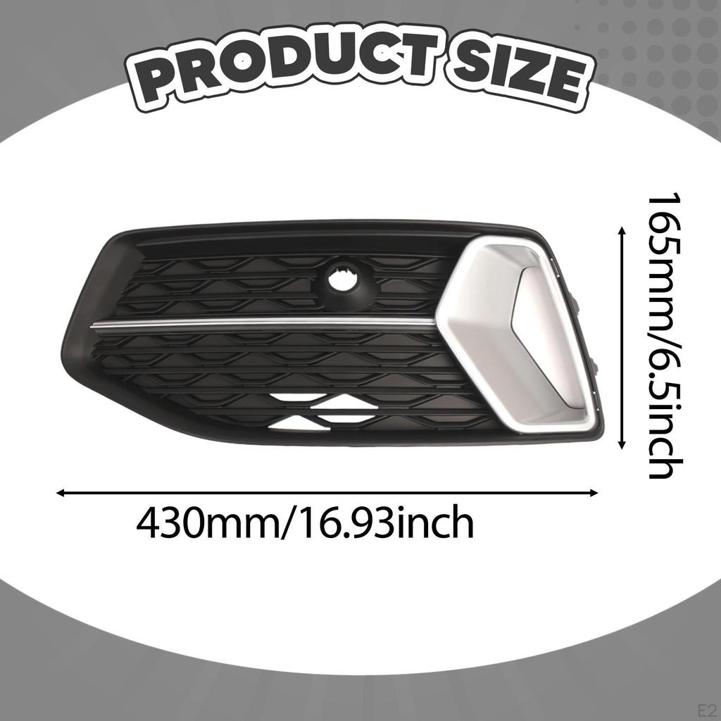 Front Grill Cover 4K0807647D Premium Repair Parts Black Professional Left Lower Grille Trim