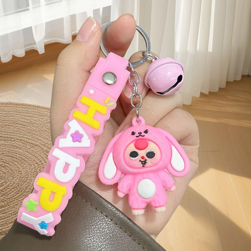 Baby Three Cartoon Roztomilý Dívčí Přívěšek na klíče Anime Creative Keyring Dětské šperky