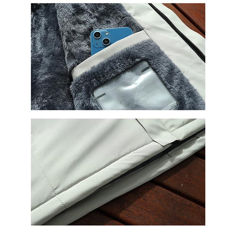 JEEP SPIRIT Men's Hooded Fleece Lined Winter Jacket