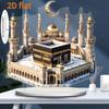 1Pcs Acrylic Mosque Model Desktop Decoration for Eid Al Fitr and Ramadan Home Decoration Desktop Party Decoration Supplies