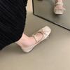Square Head Shallow Mouth Single Shoes Women's 2025 New Spring and Autumn Korean Version Ballet Flat French Fairy Gentle Mary Jane Shoes
