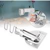 HEEPDD Sewing Machine Folder, Adjustable Double Fold Right Angle Bias Set Binding Attachment Folder for Lockstitch Sewing Machine(18mm) Presser Feet