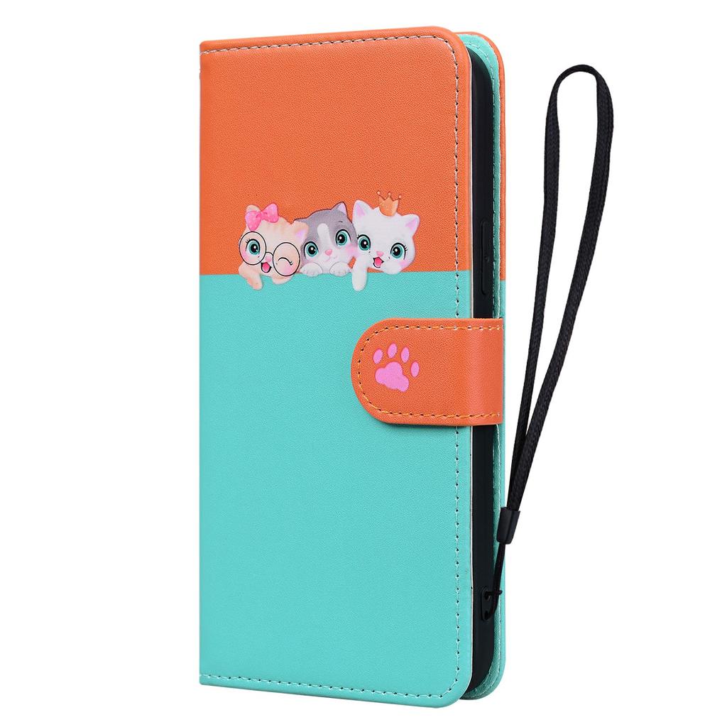 Cartoon Pet Series for Samsung Galaxy A36 5G Wallet Phone Case Splicing Leather Flip Cover
