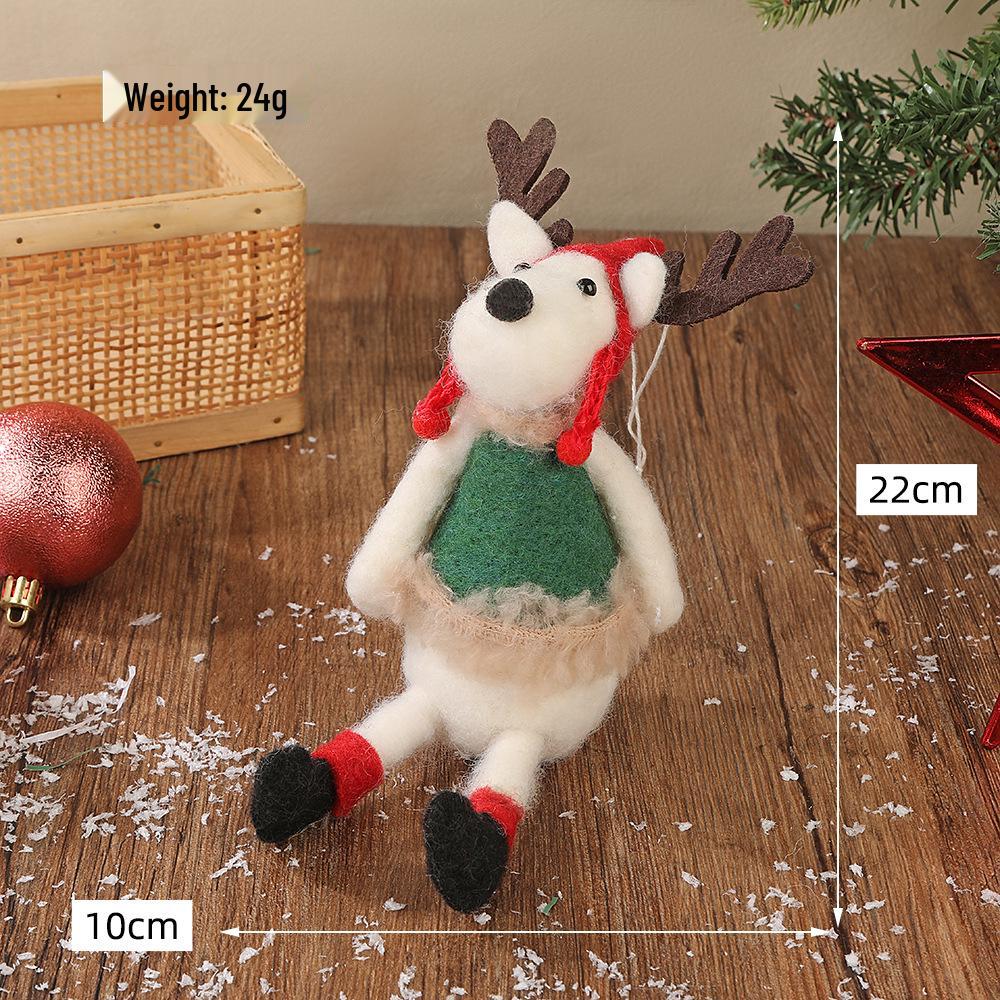 Creative Felt Reindeer Dolls & Christmas Tree Ornaments