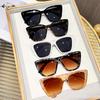 Fashion Cat Eye Sunglasses for Women Oversized Square Frame UV Protection Sun Glasses Retro Luxury Style Eyewear Female Shades