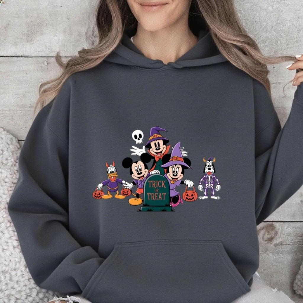 Disney Parent-child Costume Children's Halloween Pumpkin Mickey Family Autumn and Winter Pure Cotton Multi-color Sweatshirt