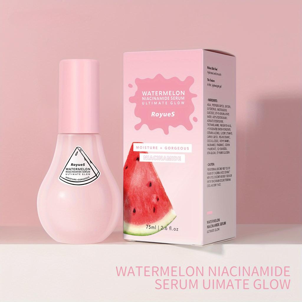 Watermelon Niacinamide Serum Facial Nourishing Moisturizing Small Bulb Serum Improve Facial Blemishes Serum 75ml