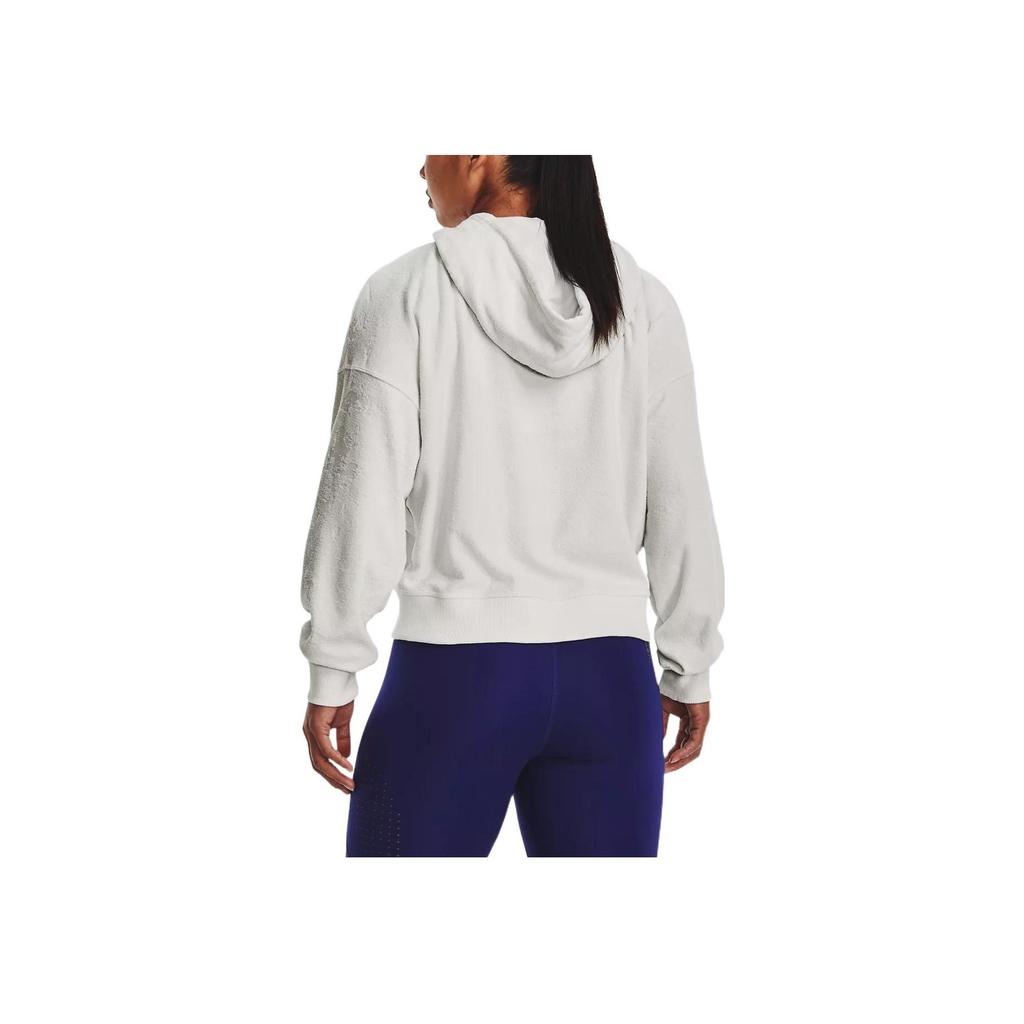 Under Armour Journey Washed Jacquard Embossed Hoodie Women Hoodie Misty-Grey 1376915-006