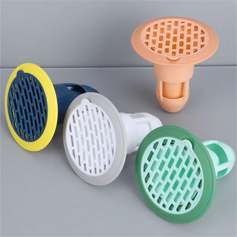 1-10PCSBath Shower Floor Drain StrainerCover Plug Trap Silicone Anti-odor Sink Bathroom Water Filter Insect Prevention Deodorant