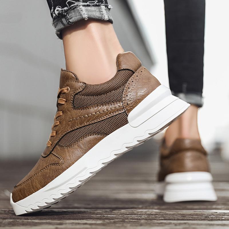 Men Sneakers Elevator Shoes Sports Lift  Height Increase Insole 6Cm Mesh Man Leisure Fashion