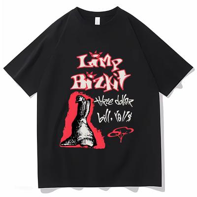 Limp Bizkit Band Graphic Printing T-Shirt Hip Hop Men Women Cotton Short Sleeve Tee-Shirt Casual Oversized Street Tshirts Tops
