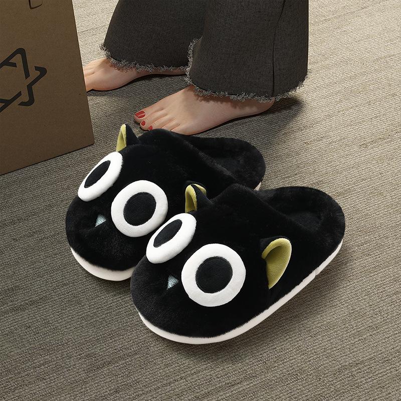 Cartoon cute cute cotton slippers autumn and winter indoor home non-slip plush thickened warm cotton mop