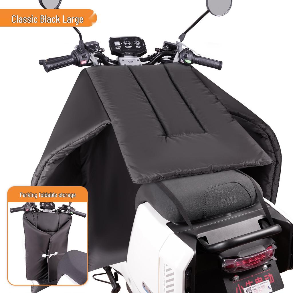 Fleece-Lined Waterproof Winter Motorcycle Windshield Cover
