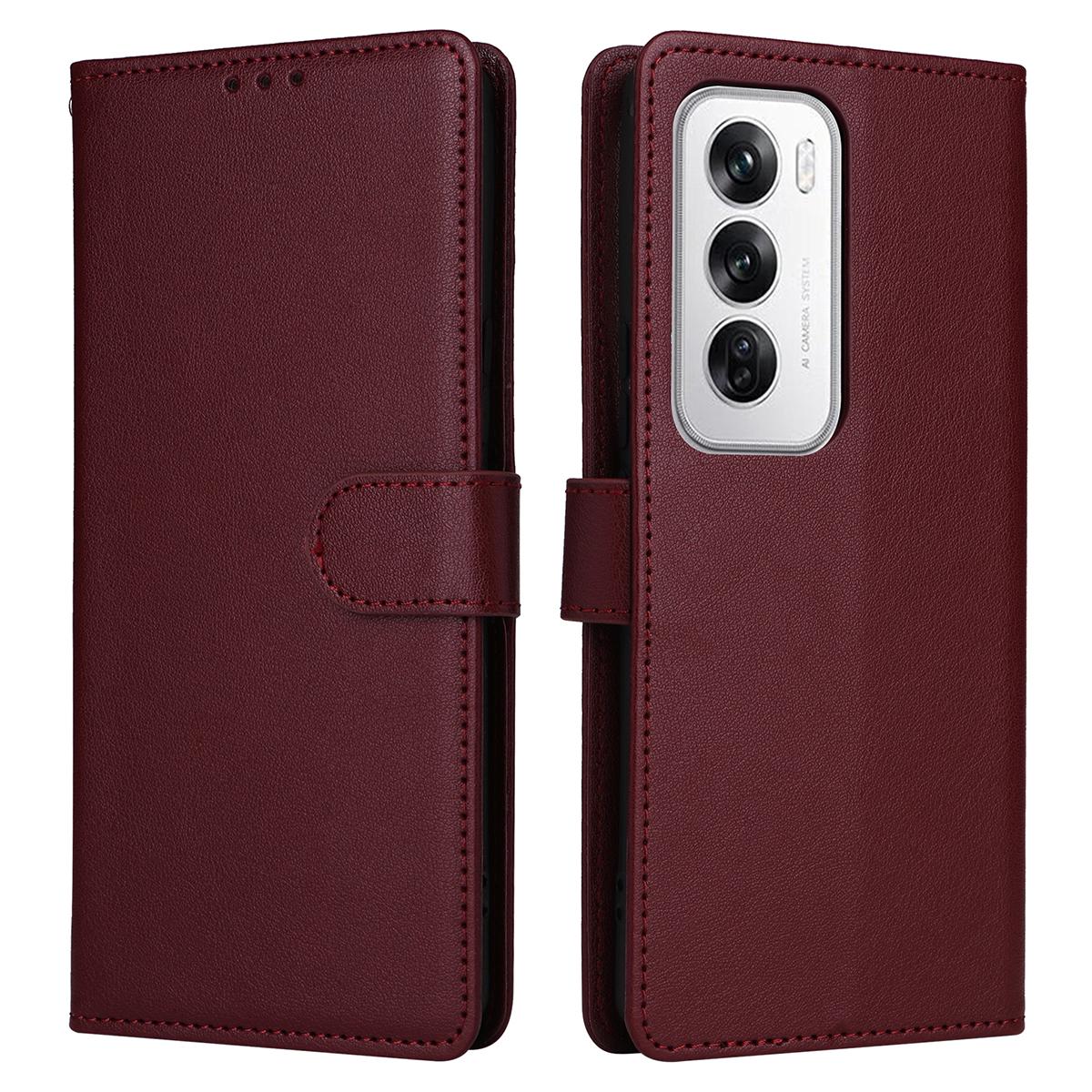 

Для Oppo Reno12 Pro 5G (Глобальний) Чохол Гаманець Підставка Перегляд Штучна Шкіра Чохол для Телефону D