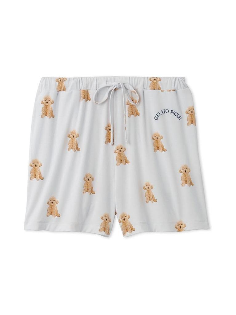 Gelato Pique Dog Print Shorts PWCP241258 LGRY Women's