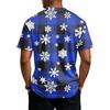 Men's Quick Dry Short Sleeve Round Neck T-Shirt with Christmas Print