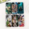 for Apple iPhone 16 14 15 Plus 11 Pro Max 16E ProMax + 16Plus 15+ 14+ Phone Cover Soft Case Sanji Roronoa Zoro One Pieces Luffy