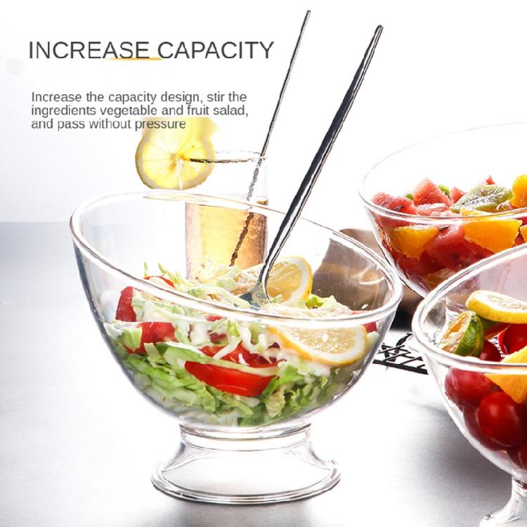 Contenitore per Alimenti Ciotola Diagonale per Frutta Ciotola di Plastica per Insalata Stoviglie da Portata Contenitore per Conservazione Alimenti Durevole