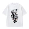 New Summer Arrival Naruto Shippuden Kakashi Hatake Printed Pure Cotton Tshirt Unisex Casual Loosefit And Stylish
