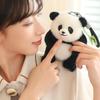 Customizable Cute Panda Plush Keychain Doll Charm - Birthday Gift with Printable Logo
