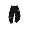 Simple Letter Logo Print Loose Fit Jogger Pants Men Bottoms Deep-Black T11M233801F-BK