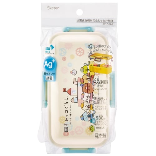 Skater Bento Box 530ml Movie Sumikko Gurashi 3 Antibacterial Fluffy Dome Lid for Women Made In Japan PFLB6AG-A