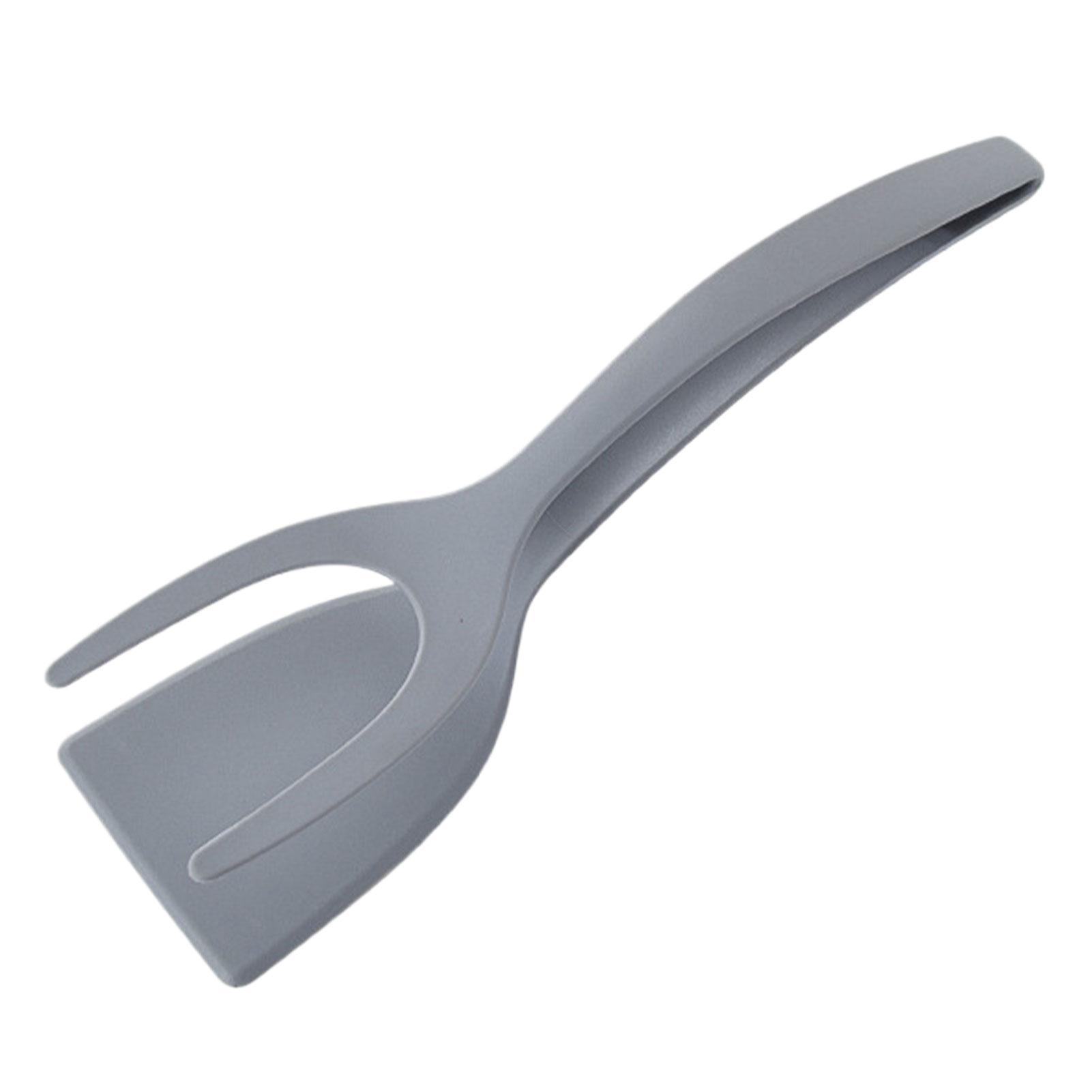 

Лопатки для картофеля фри Двусторонняя клипса для легкого переворачивания Антипригарная 2 в 1 лопатка для блинов серый