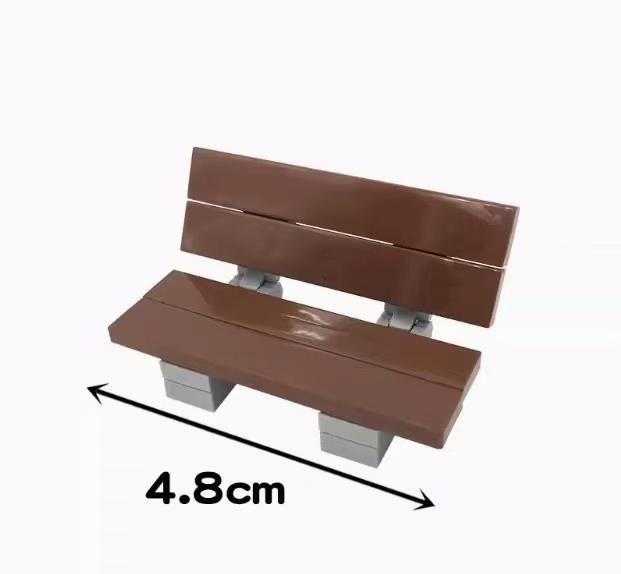 MOC Small Modern Home Particle Sofa TV Cabinet Interior Decoration Furniture DIY Building Blocks
