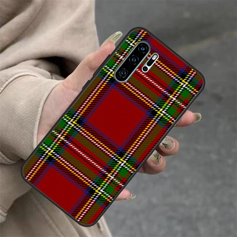 Clan Stewart Dress Tartan Plaid Case For Huawei Nova 10 SE 9 11 11i 8i 3i 5T Y60 Y70 Y90 Y61 Y91 P20 P30 Pro P40 Lite Cover