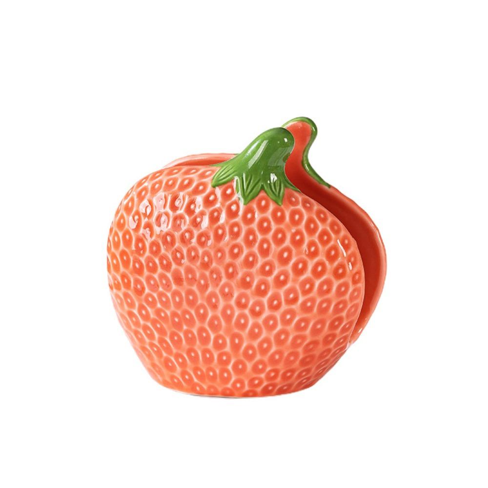 

Exquisite Paper Towel Rack Ceramic Napkin Holder Home Decoration Organizer Tissue Clip Living Room розовый