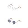1/3 Hippy Round Glasses for SD Doll Silver Lens