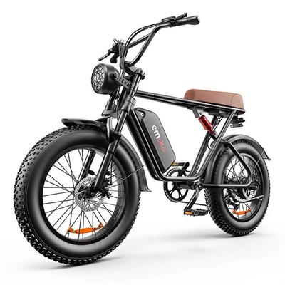 EMOKO C91 1000W Electric Bike for Adults 48V20Ah & 20" Wide Tire Commuter Pedelec, Dual Shock Absorbers & Shimano 7-Speed E-Bike for Outdoor Adventure