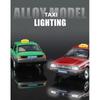 1/24 Santana Taxi Alloy Model Collection Living Room Car Decoration Toys Gifts