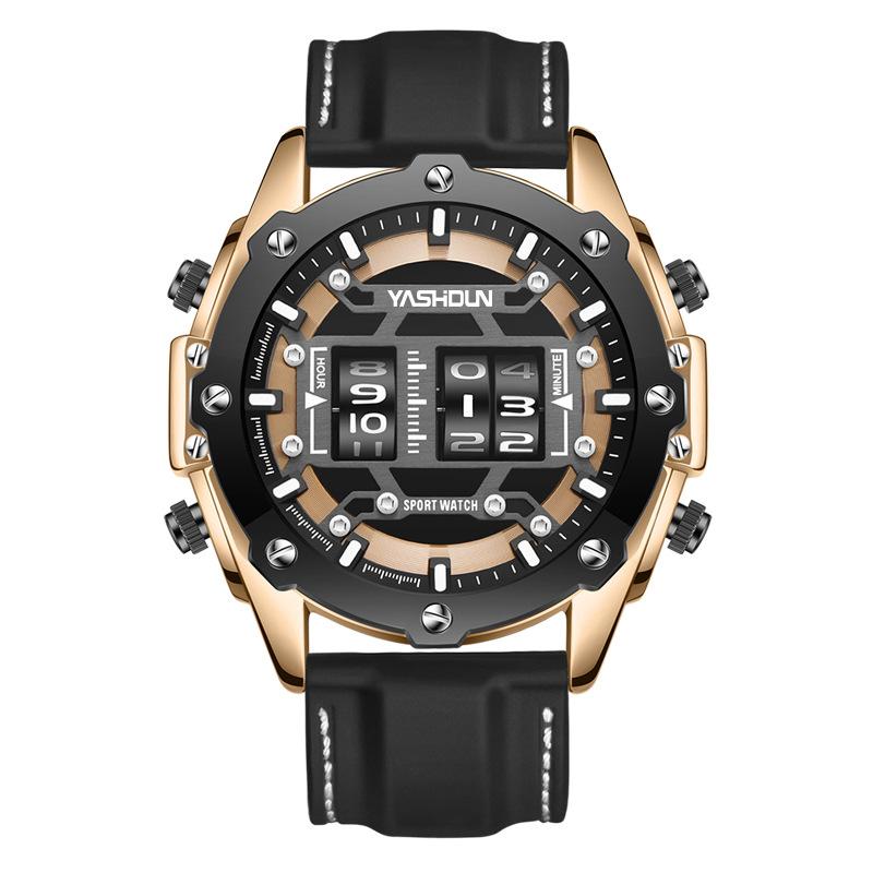 

Модные и персонализированные многофункциональные мужские часы спортивные силиконовые водонепроницаемые электронные часы с календарем