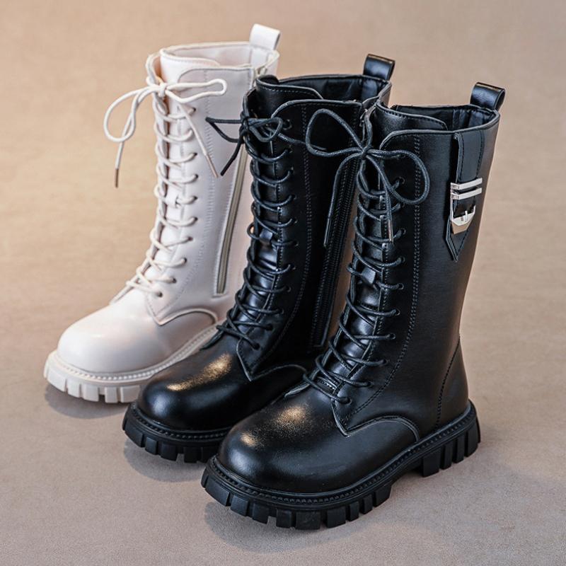 Girls' Boots Autumn/Winter British Style Children's Martin Boots Middle aged Princess Boots Girls' Tall Boots