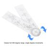 PVC Goniometer Angle Ruler 360 Degree Measure Joints Motion Range for Physical Therapy