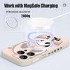 Orange Coat Panda Pattern Case For iPhone 17 Pro Max Magnetic For Magsafe Silicone Cover For iPhone 16 Pro Max Funda iPhone 15 14 13 12 11 16E Air