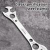 Corrosion Resistant Wrench Maintenance Tool MultiSize Nut Adjuster Compactly Body With Clear Engraveds Scale Spanner