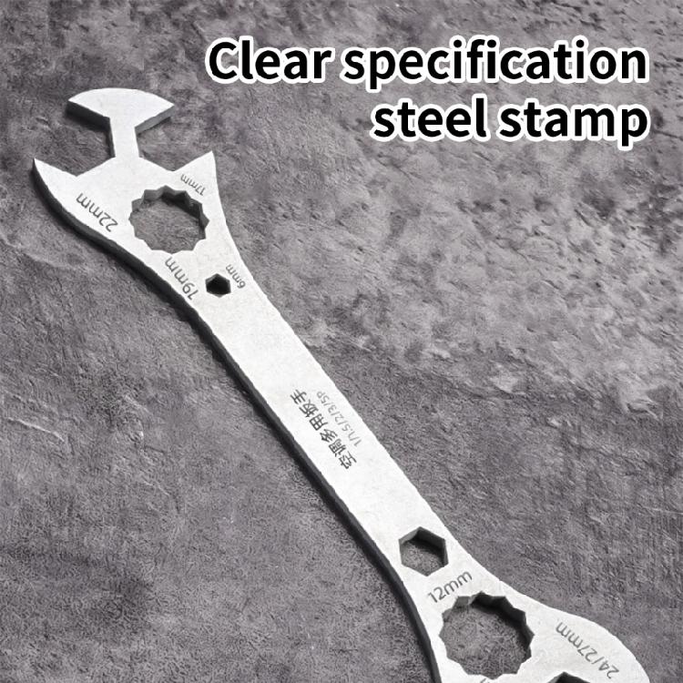 Corrosion Resistant Wrench Maintenance Tool MultiSize Nut Adjuster Compactly Body With Clear Engraveds Scale Spanner