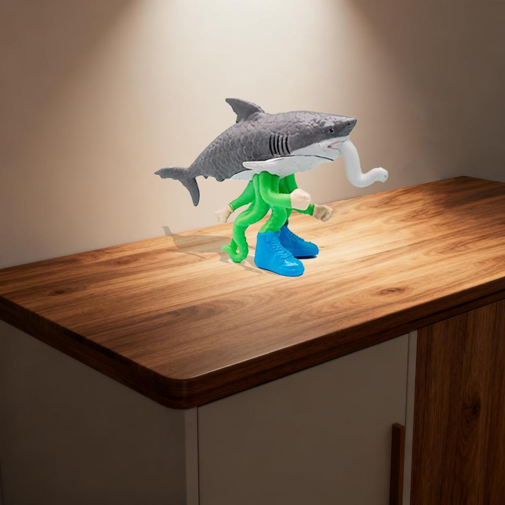 AAGWW Italian Brainrot Figure Plush Toy Set of Torararero Object Fusion Mini Tun Tun Horror Game Brainrot Collectible Decorative Birthday Gift 6,