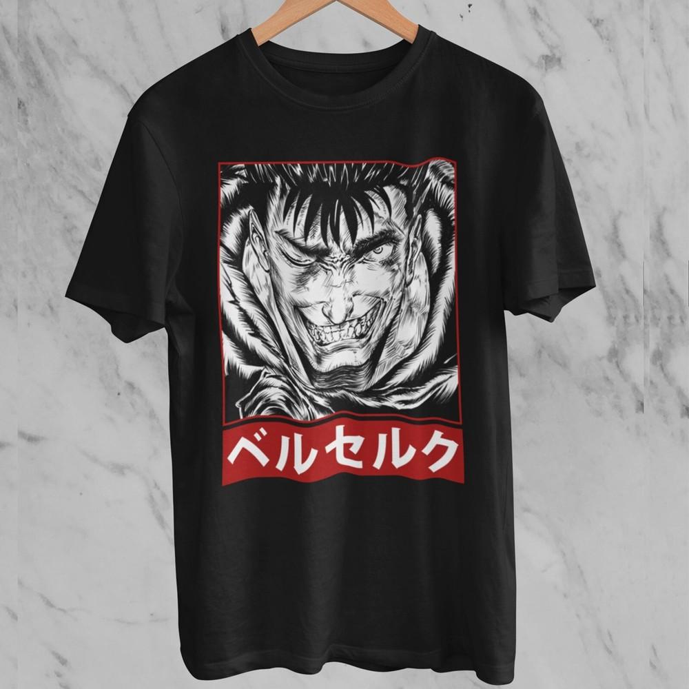 

Berserk Guts Black Swordsman Anime Griffith Manga New Unisex T-shirt 4XL