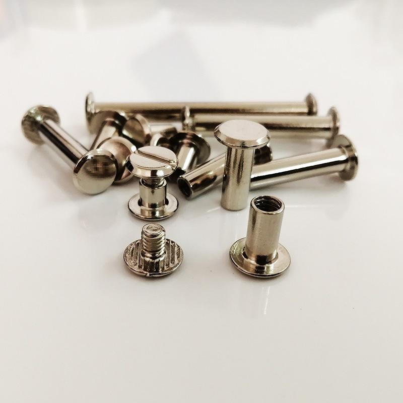 Vernikkeld Platte Kop Riem Stud Klinknagel Clip