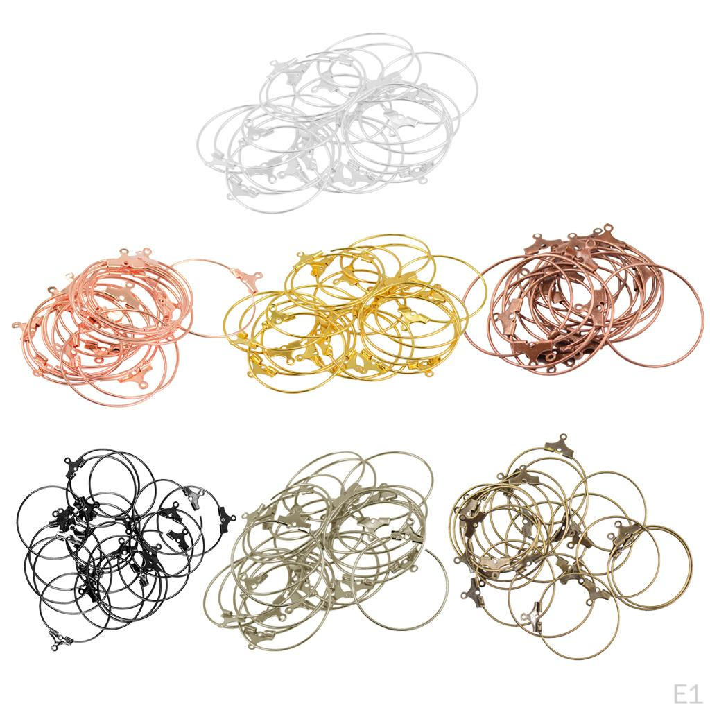 20 Pcs Rings Earring Beads Earwire