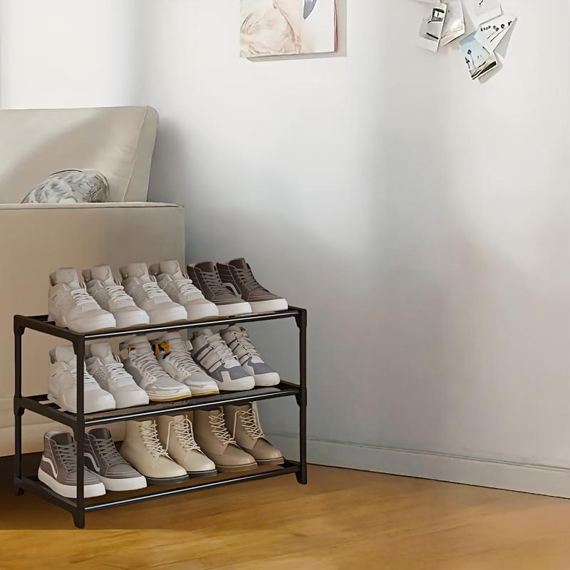 high quality1pc Multi Tier Shoe Rack Minimalist, 3 Tiers Home Storage & Organization Durable Shelf Shoe Storage Rack, Easy to Assemble Shoe Storage