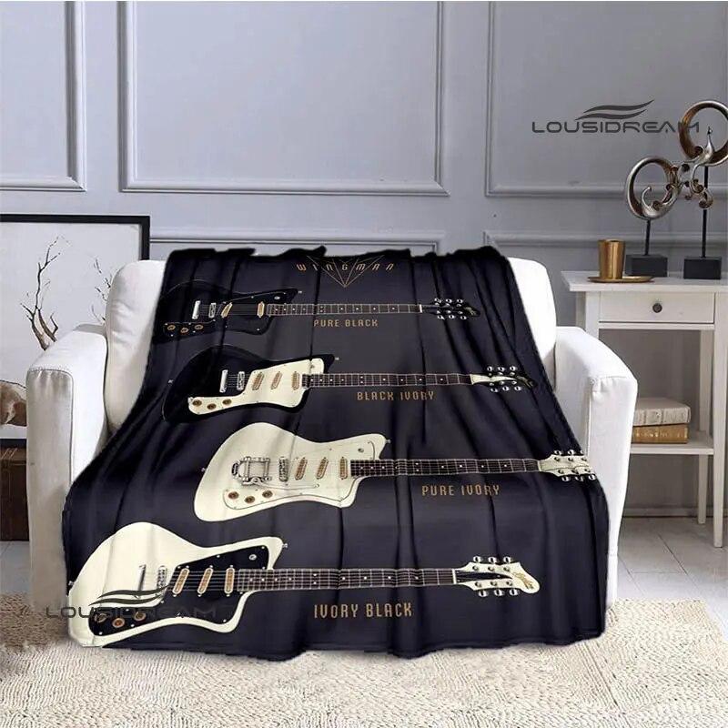 B.C.rich Guitar Logo Printed Blanket Flange Blanket Soft and Comfortable Blanket Warm Blanket Blankets for Beds Birthday Gift